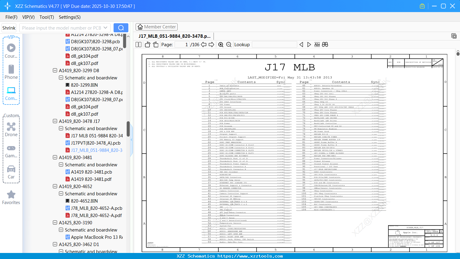 Laptop Apple J17_MLB_051-9884_820-3478